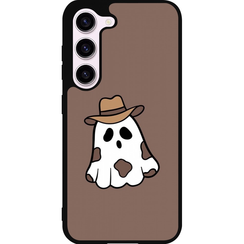 Samsung Galaxy S23 FE Case Hülle - Silikon schwarz Halloween 2024 cowboy ghost