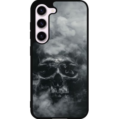 Samsung Galaxy S23 FE Case Hülle - Silikon schwarz Halloween 2024 smoky skull