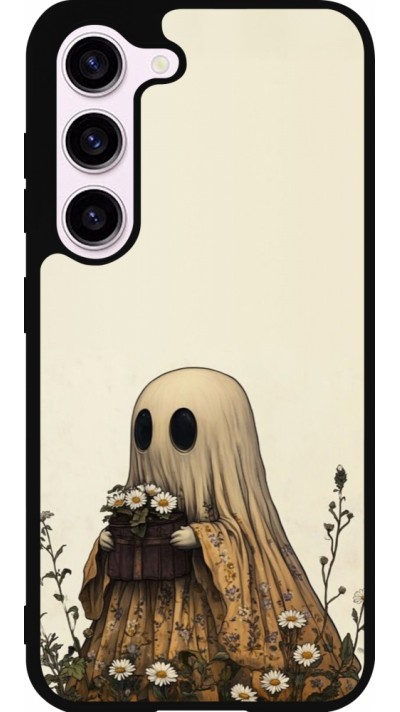 Coque Samsung Galaxy S23 FE - Silicone rigide noir Halloween 2025 Ghost gardener