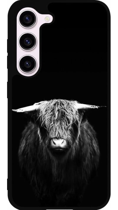 Samsung Galaxy S23 FE Case Hülle - Silikon schwarz Highland calf black