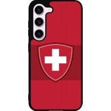 Coque Samsung Galaxy S23 FE - Silicone rigide noir Hockey World Championship Ecusson Suisse