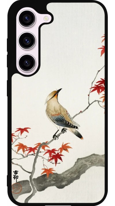 Coque Samsung Galaxy S23 FE - Silicone rigide noir Japanese Bird