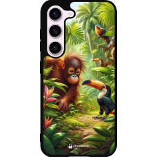 Samsung Galaxy S23 FE Case Hülle - Silikon schwarz Tropischer Dschungel Tayrona