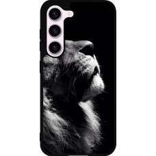 Samsung Galaxy S23 FE Case Hülle - Silikon schwarz Lion looking up
