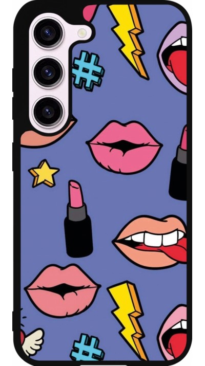 Samsung Galaxy S23 FE Case Hülle - Silikon schwarz Lips and lipgloss