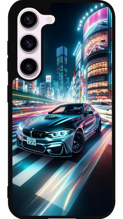 Samsung Galaxy S23 FE Case Hülle - Silikon schwarz BMW M4 Tokio Nacht