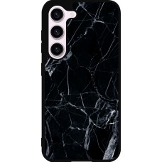 Samsung Galaxy S23 FE Case Hülle - Silikon schwarz Marble Black 01