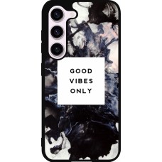Coque Samsung Galaxy S23 FE - Silicone rigide noir Marble Good Vibes Only
