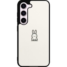 Coque Samsung Galaxy S23 FE - Silicone rigide noir Minimal bunny cutie