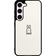 Samsung Galaxy S23 FE Case Hülle - Silikon schwarz Minimal Häschen Süße