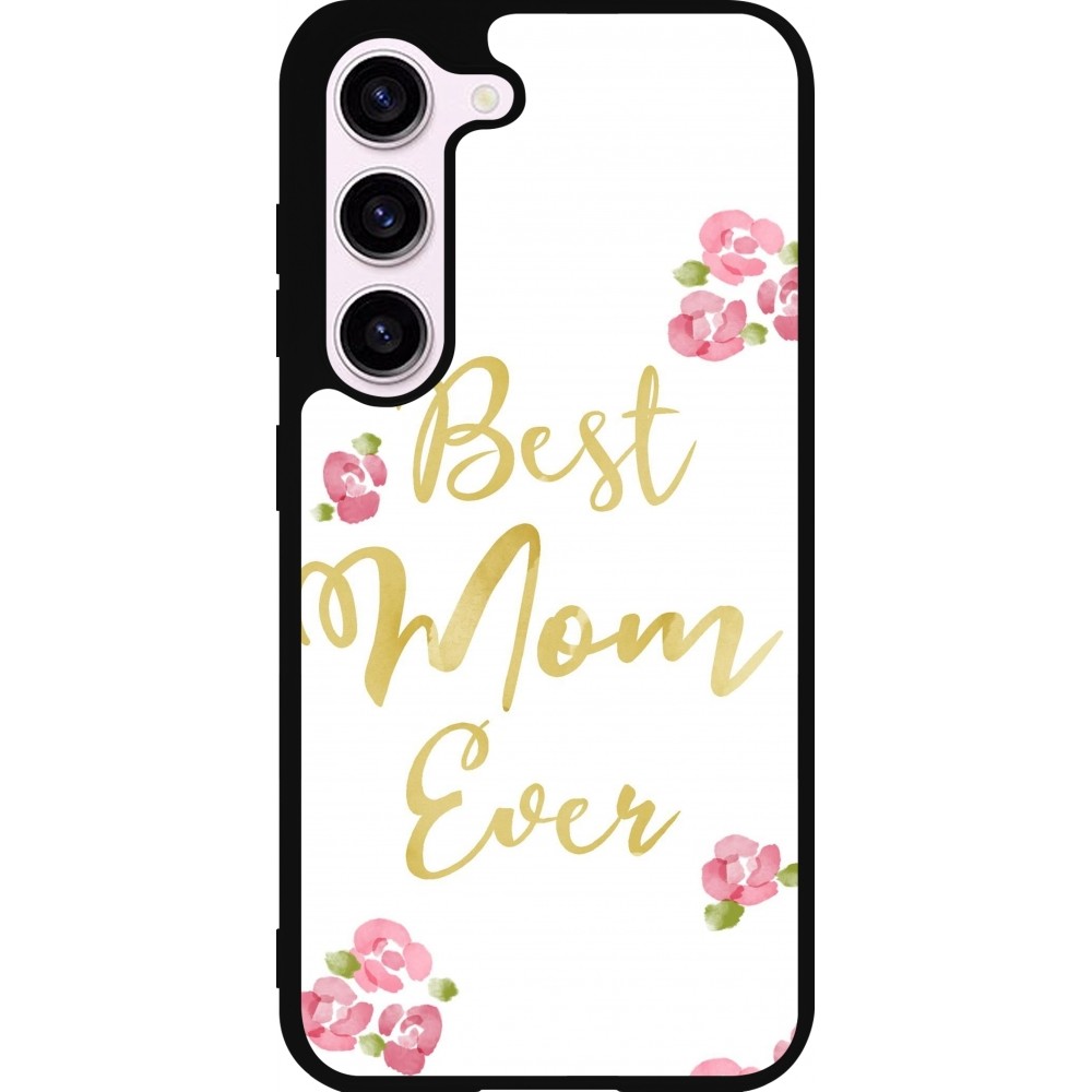 Samsung Galaxy S23 FE Case Hülle - Silikon schwarz Mom 2024 best Mom ever