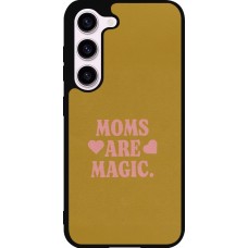 Coque Samsung Galaxy S23 FE - Silicone rigide noir Mom 2026 Are Magic