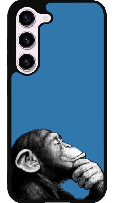 Coque Samsung Galaxy S23 FE - Silicone rigide noir Monkey Pop Art