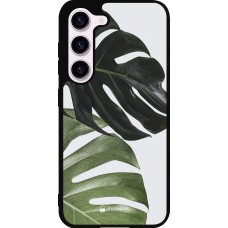 Coque Samsung Galaxy S23 FE - Silicone rigide noir Monstera Plant