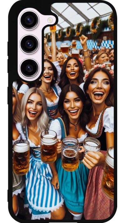 Samsung Galaxy S23 FE Case Hülle - Silikon schwarz Oktoberfest Frauen