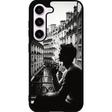 Samsung Galaxy S23 FE Case Hülle - Silikon schwarz Parisian Smoker