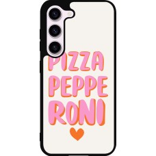Samsung Galaxy S23 FE Case Hülle - Silikon schwarz Pizza pepperoni 2026