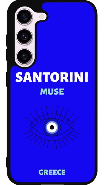 Coque Samsung Galaxy S23 FE - Silicone rigide noir Pop Summer Destination Santorini