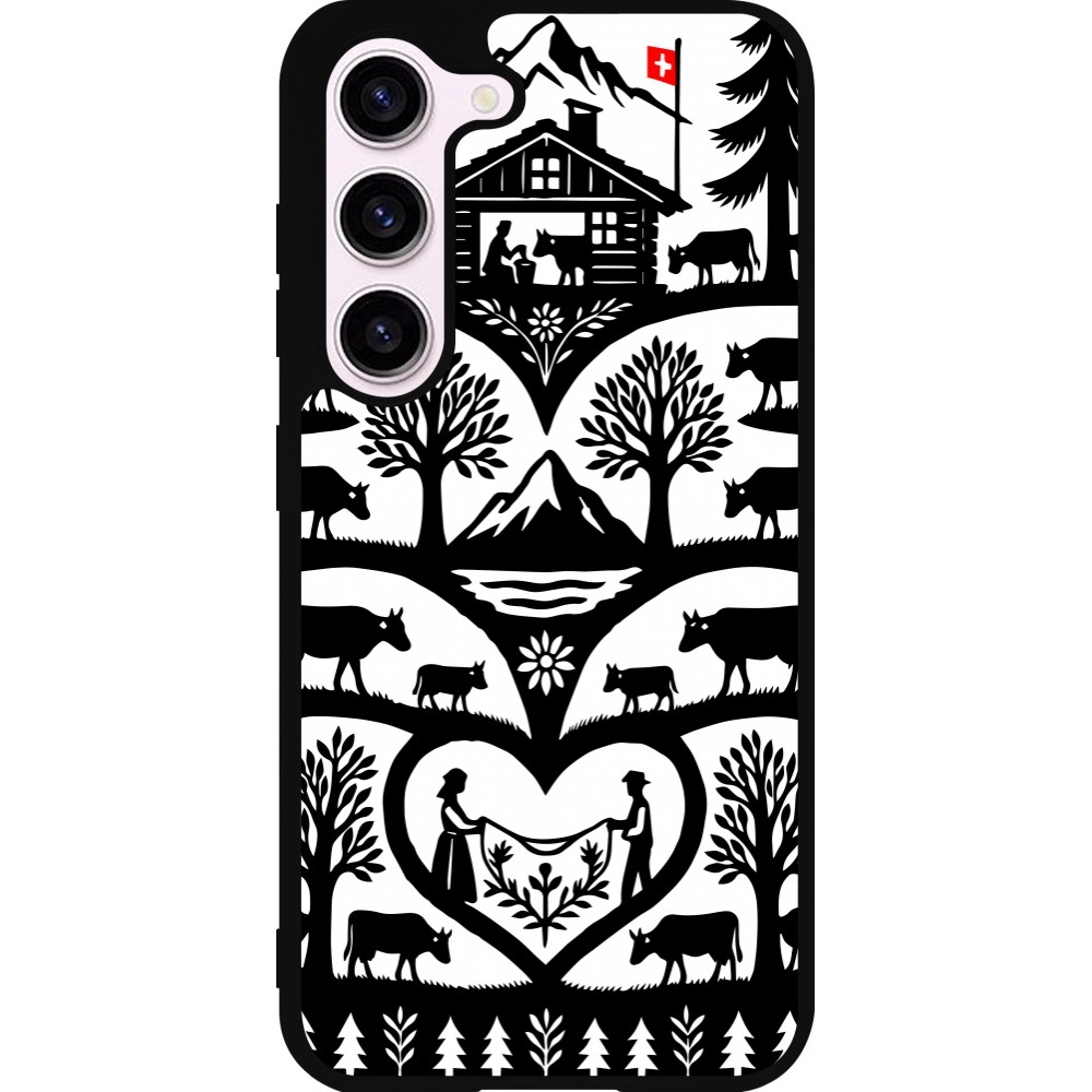 Samsung Galaxy S23 FE Case Hülle - Silikon schwarz Poya Schweiz 2