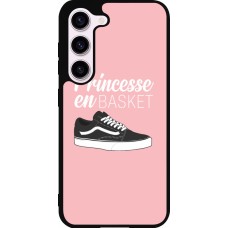 Coque Samsung Galaxy S23 FE - Silicone rigide noir princesse en basket