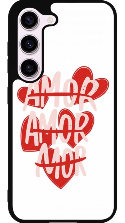 Coque Samsung Galaxy S23 FE - Silicone rigide noir Saint Valentines Day 26 Amor