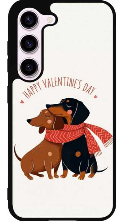 Coque Samsung Galaxy S23 FE - Silicone rigide noir Saint Valentines Day 26 Happy Valentine