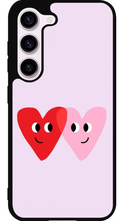 Coque Samsung Galaxy S23 FE - Silicone rigide noir Saint Valentines Day 26 Heart