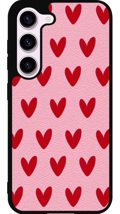 Coque Samsung Galaxy S23 FE - Silicone rigide noir Saint Valentines Day 26 Pattern heart