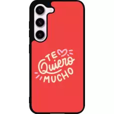 Samsung Galaxy S23 FE Case Hülle - Silikon schwarz Saint Valentines Day 26 Te quiero mucho