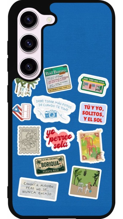 Coque Samsung Galaxy S23 FE - Silicone rigide noir Seals of the Dominican Republic DTMF