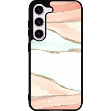 Samsung Galaxy S23 FE Case Hülle - Silikon schwarz Shimmering Orange