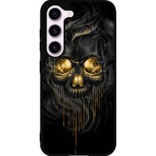 Coque Samsung Galaxy S23 FE - Silicone rigide noir Skull 02