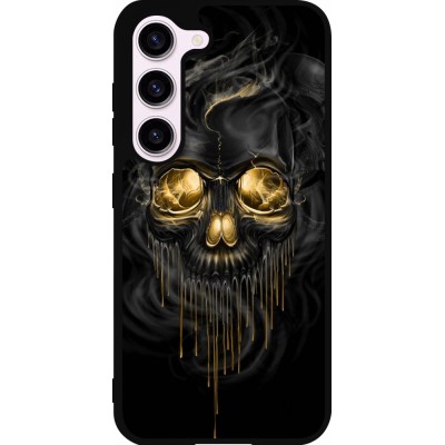 Samsung Galaxy S23 FE Case Hülle - Silikon schwarz Skull 02