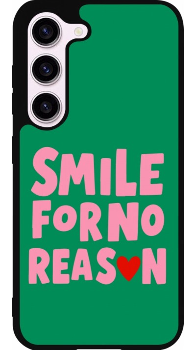 Samsung Galaxy S23 FE Case Hülle - Silikon schwarz Smile for no reason 2026