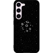 Coque Samsung Galaxy S23 FE - Silicone rigide noir Space Doodle