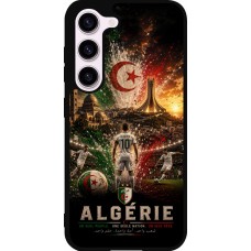 Coque Samsung Galaxy S23 FE - Silicone rigide noir Football Algérie splash 2026