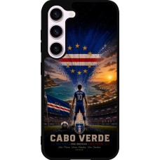 Coque Samsung Galaxy S23 FE - Silicone rigide noir Football Cap-Vert splash 2026