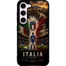Coque Samsung Galaxy S23 FE - Silicone rigide noir Football Italie splash 2026