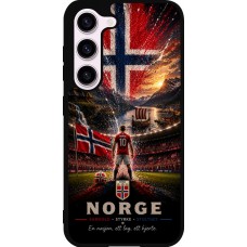 Coque Samsung Galaxy S23 FE - Silicone rigide noir Football Norvège splash 2026