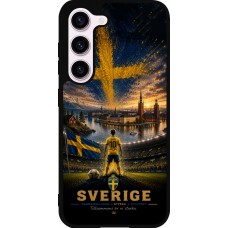 Coque Samsung Galaxy S23 FE - Silicone rigide noir Football Suède splash 2026