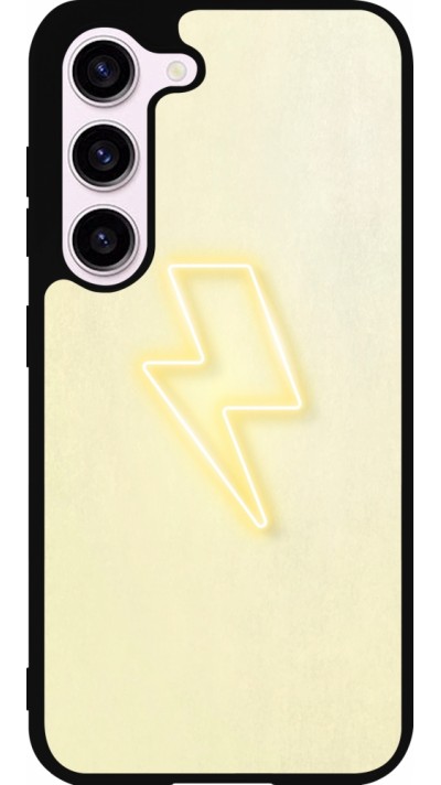 Coque Samsung Galaxy S23 FE - Silicone rigide noir Spring 23 power on