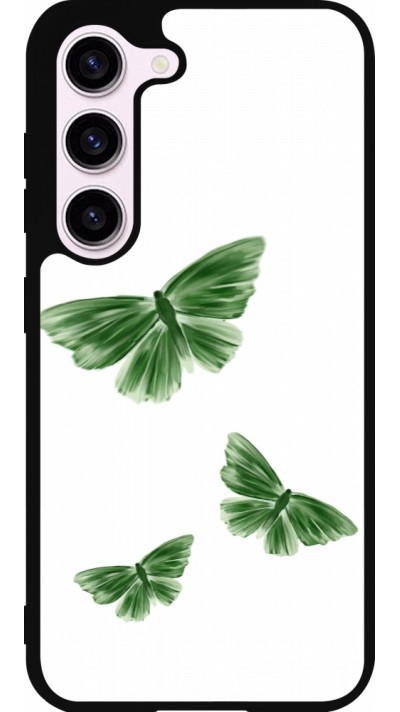 Coque Samsung Galaxy S23 FE - Silicone rigide noir Butterflies Spring 2026