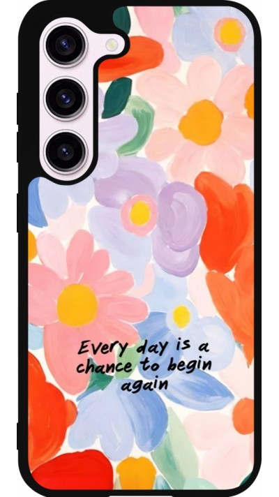 Coque Samsung Galaxy S23 FE - Silicone rigide noir Every day is a chance Spring 2026