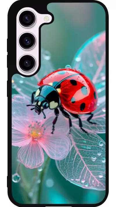 Coque Samsung Galaxy S23 FE - Silicone rigide noir Ladybird in bloom Spring 2026