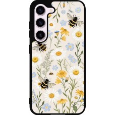 Coque Samsung Galaxy S23 FE - Silicone rigide noir Pattern bees Spring 2026