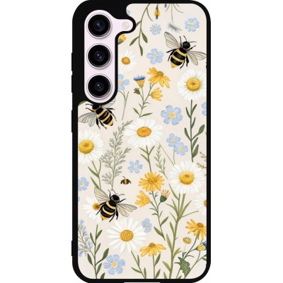 Coque Samsung Galaxy S23 FE - Silicone rigide noir Pattern bees Spring 2026