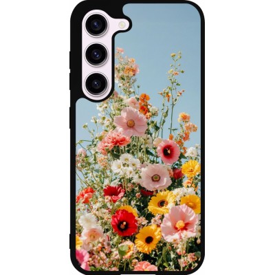 Coque Samsung Galaxy S23 FE - Silicone rigide noir Spring flowers Spring 2026