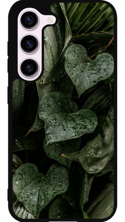 Samsung Galaxy S23 FE Case Hülle - Silikon schwarz Spring 23 fresh plants