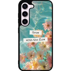 Samsung Galaxy S23 FE Case Hülle - Silikon schwarz Summer 2025 Grow with the flow