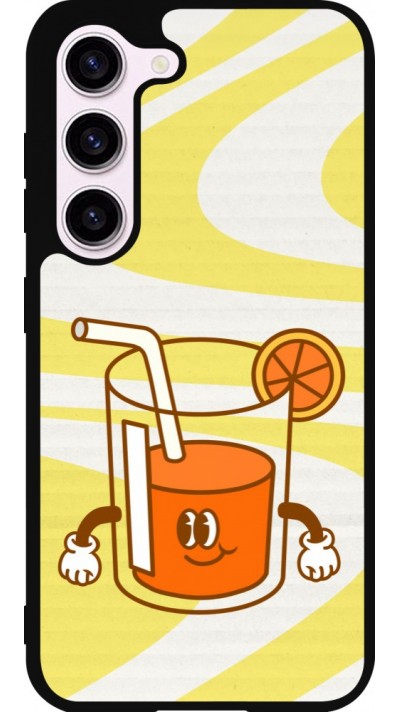 Coque Samsung Galaxy S23 FE - Silicone rigide noir Summer drink 2026